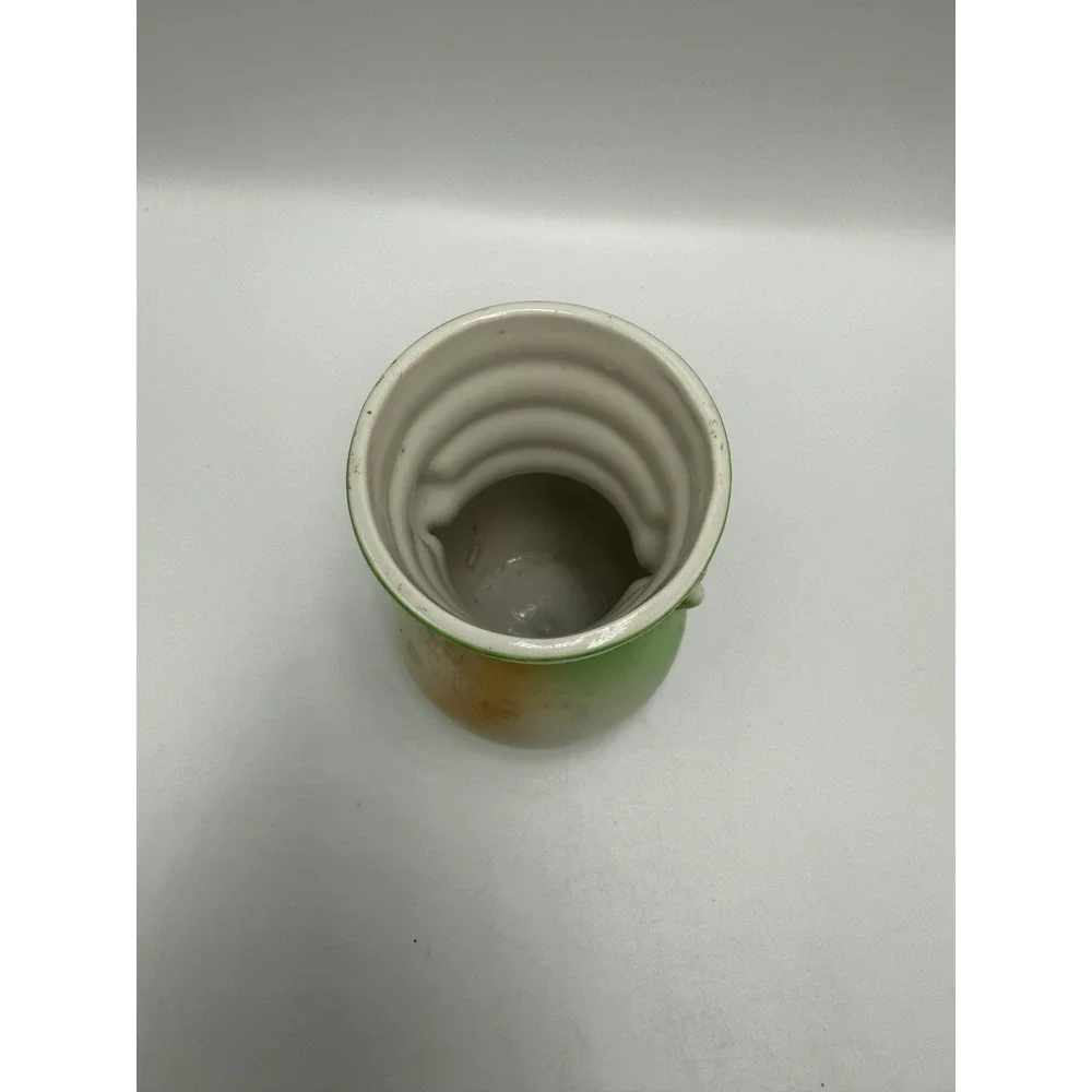 Vtg Made in Japan Porcelain Bud Vase Hand Painted Pink Floral 4.25